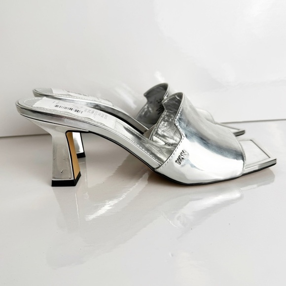NWT DKNY Silver Kailyn heel sandals size 7 - Picture 5 of 10